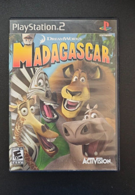 Madagascar PS2 PlayStation 2 Complete Video Game 2005 With Manual Sony