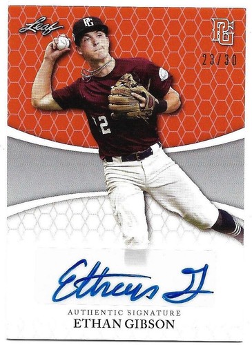 2022 Leaf Perfect Game National Showcase - Ethan Gibson #BA-EG2