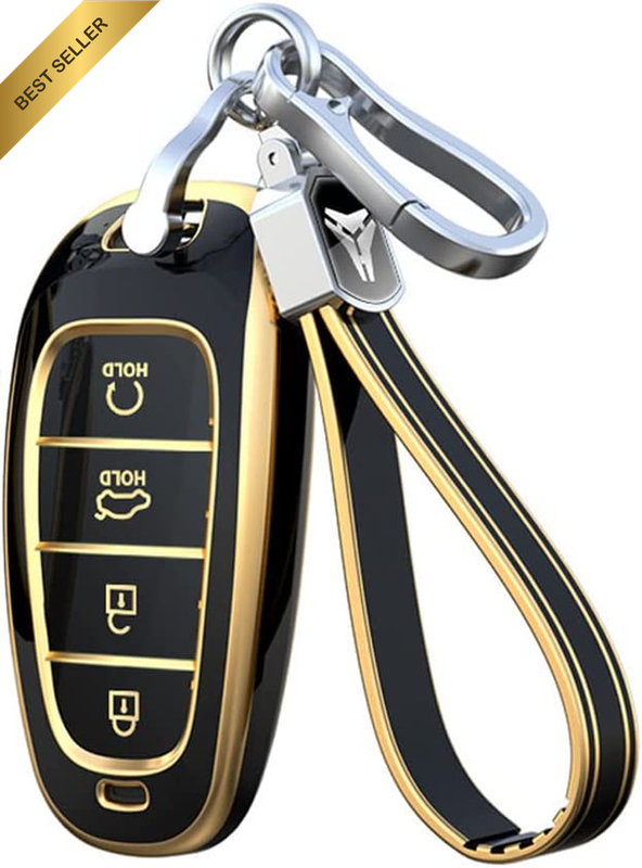 Car Key Fob Cover Fit for Hyundai Santa Fe Tucson 2022 Nexo NX4 Atos Prime Solar