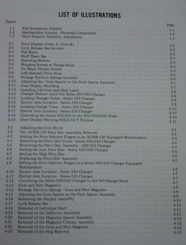 National Vendor Candy Vending Machine MANUAL Crown CC Deluxe (my code # 70)