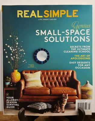 Real Simple Small Space Solutions Cleaning Secret Allergy May 2016 FREE SHIPPING