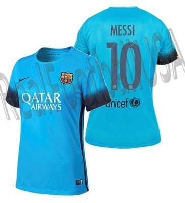 NIKE LIONEL MESSI FC BARCELONA WOMEN'S THIRD JERSEY 2015/16