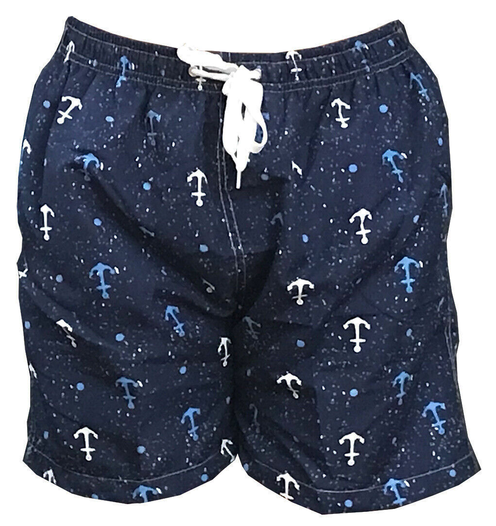 Мужские шорты для плавания на доске и с сетчатой подкладкой, темно-синяя основа в горошек, размер XL/XXL 30–36 дюймов