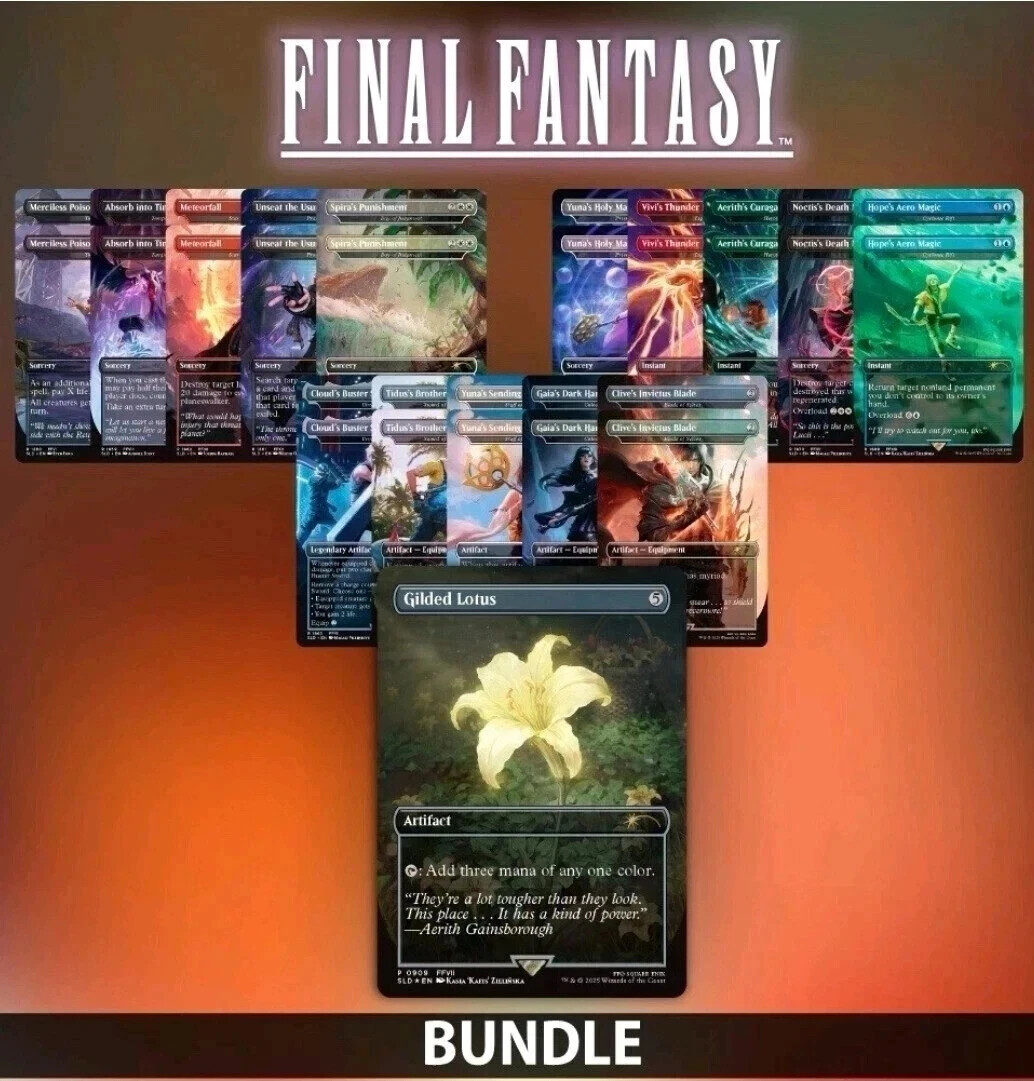 MTG Secret Lair Final Fantasy ENGLISH BUNDLE (Foil, Non-Foil