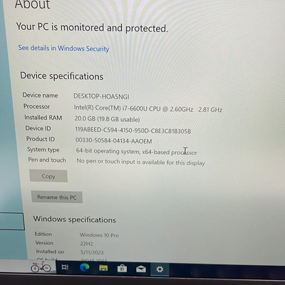 Lenovo ThinkPad T460s 14" 500GB SSD 16GB RAM 2.6GHz i7-6600U Black