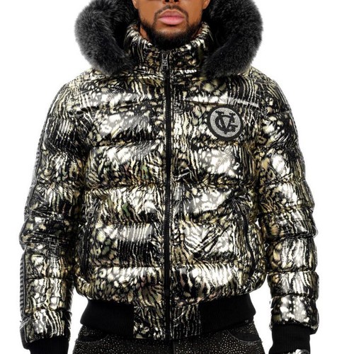 Avenue George V Paris Puffer Jacket Warm High Fur on Hood