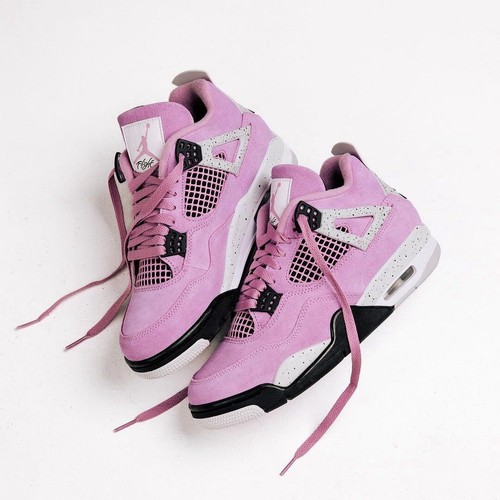 Pre-owned Jordan Nike Air  4 Retro Orchid Aq9129-501 Sizes 5-12 Women's Fast Ship In Purple