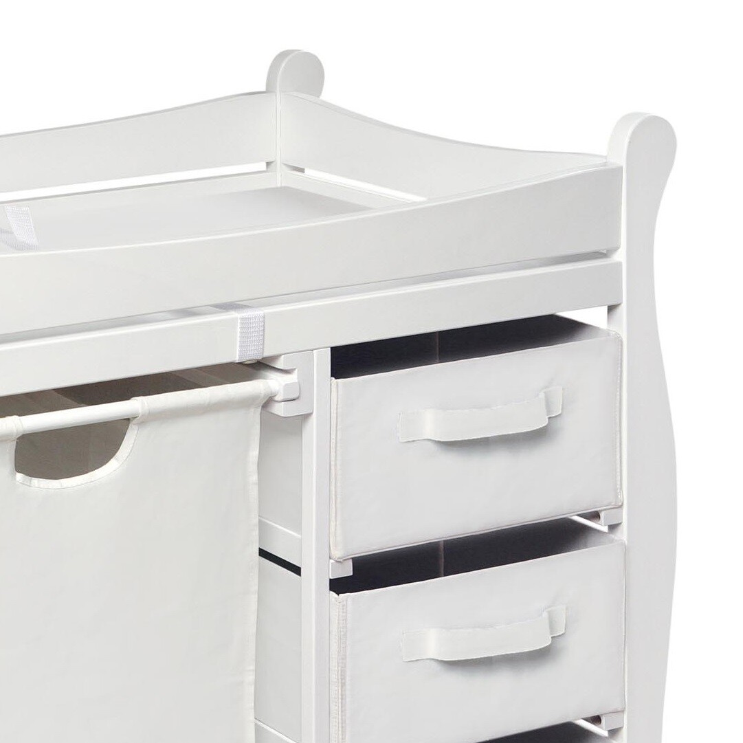 changing table with hamper and drawers