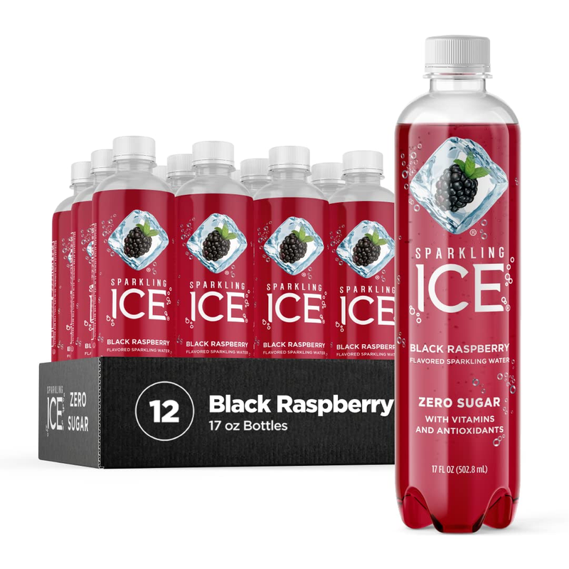 Sparkling ICE, Black Raspberry Sparkling Water, Zero Sugar 1