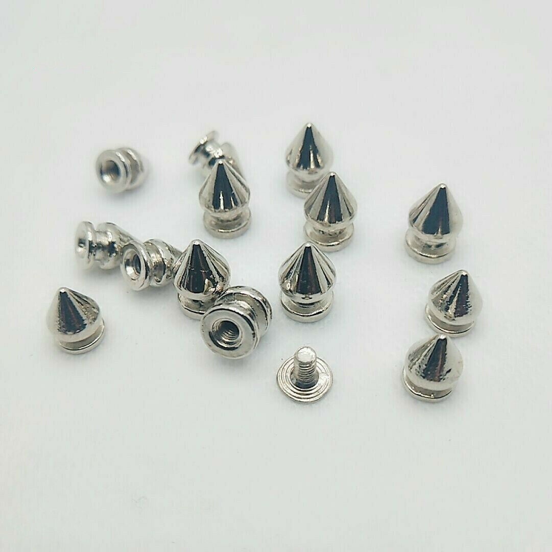 20Pcs Punk Pyramide Kegel Nieten Nagel Spikes Rock Leder Handwerk Tasche Dekor