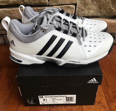 adidas Men's 2017 Barricade Boost Clay Court Tennis Shoes, Core BlackNight MetallicWhite (Size 11) adidas Men's 2017 Barricade Boost Clay Court Tennis Shoes, Core BlackNight MetallicWhite (Size 11)