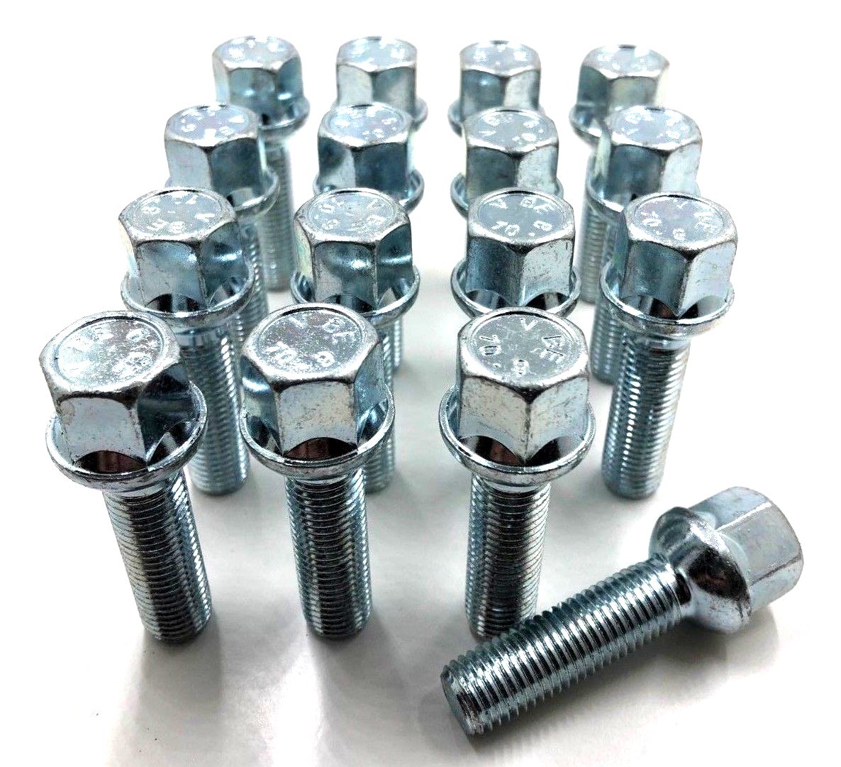 16 X ALLOY WHEEL BOLTS FOR VW MERC M14 X 1.5 27MM RADIUS STUDS LUGS NUTS [6] eBay