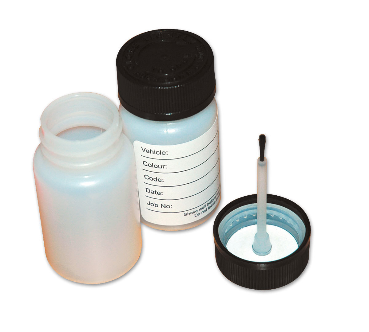 50 x POWERTEC PAINT BOTTLE TOUCH UP BOTTLES WITH BUILT IN LID BRUSH eBay