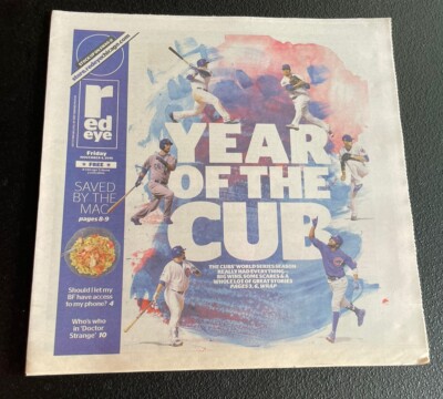 Chicago Cubs Win World Series Newspaper Sun Times Red Eye YEAR OF THE CUB 2016