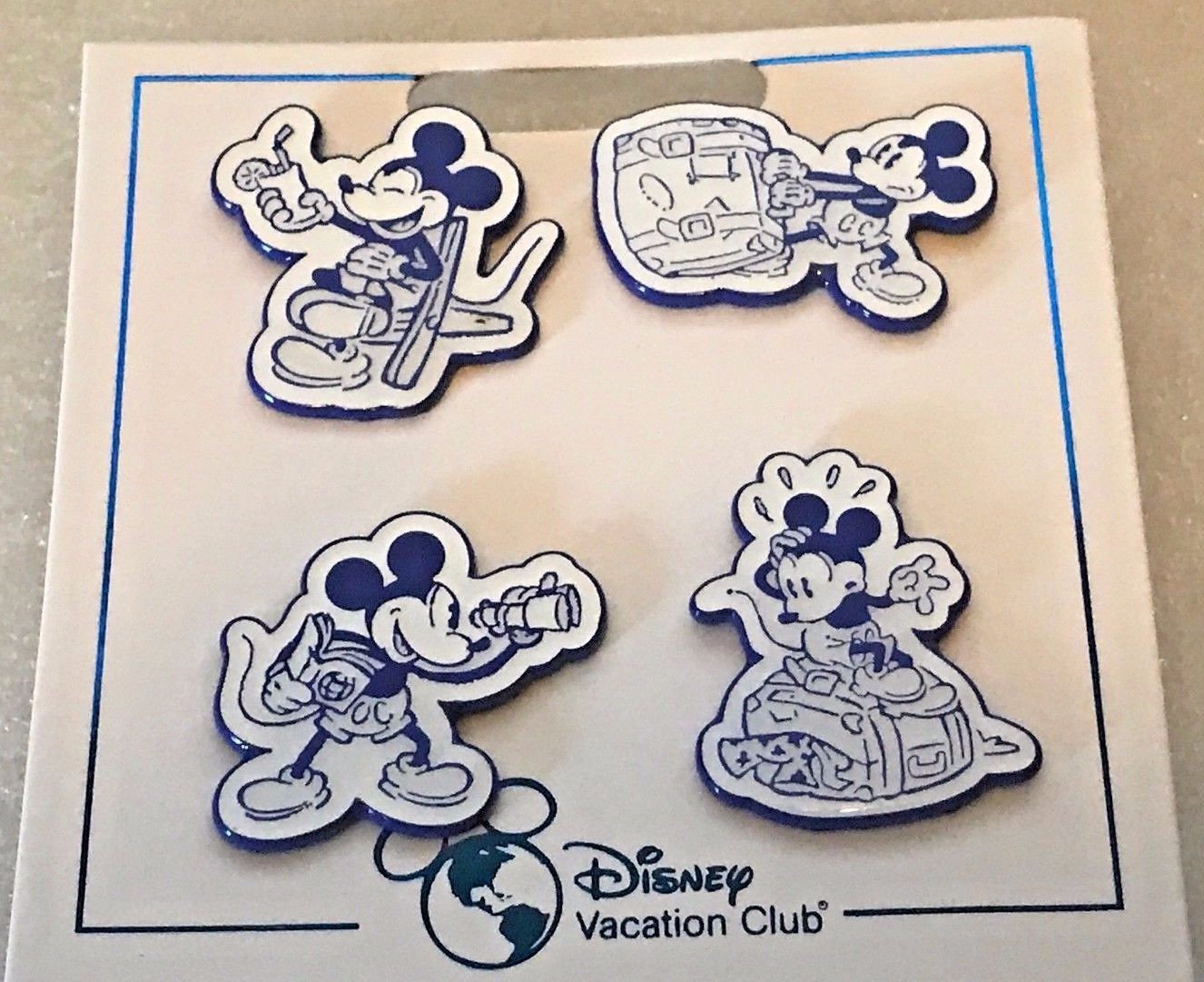 Disney pins Pin 129182 DVC Mickey Vacation Booster Set eBay