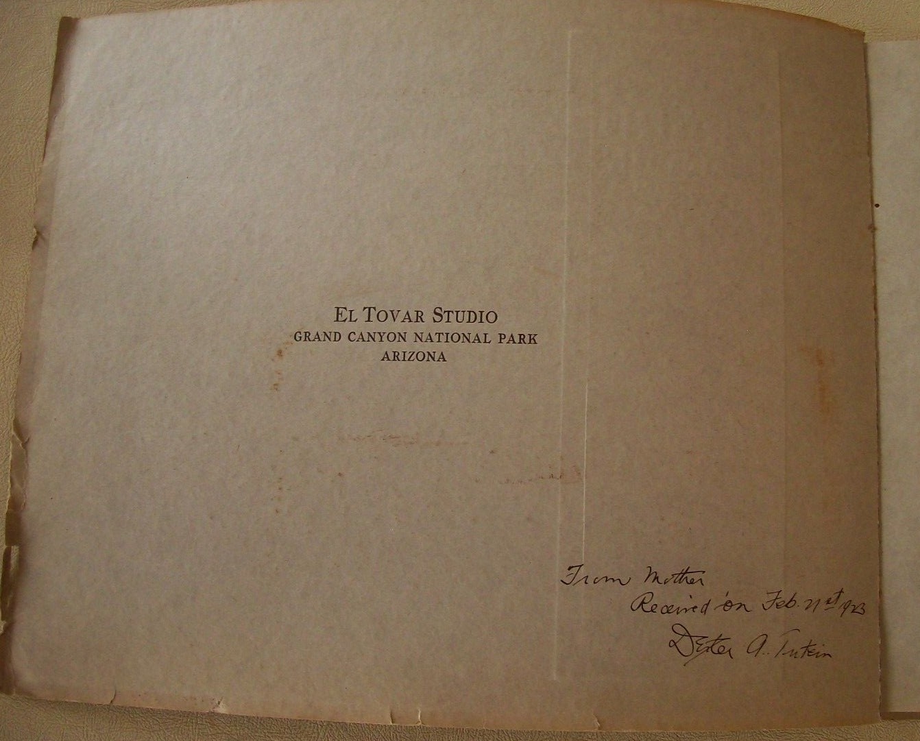 1920's GRAND CANYON NATIONAL PARK IN PHOTOGRAVURE Photos Book  El Tovar Hotel AZ