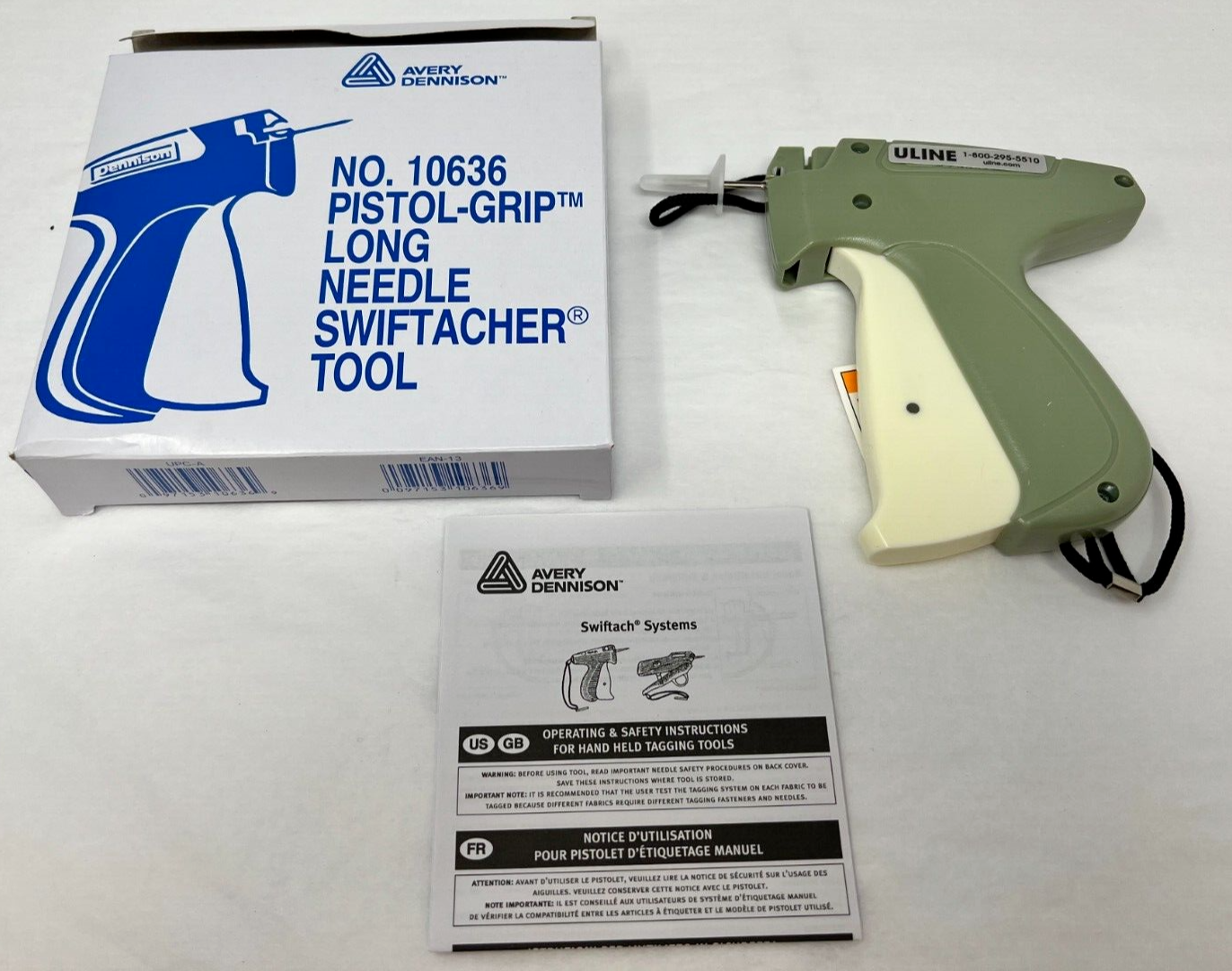 New Uline / Avery Long Needle Price Tag Gun Swiftacher Tool