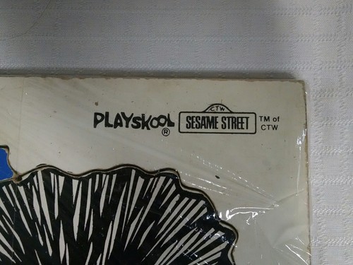 Vintage 1974  9 PC Wooden Puzzle Playskool Muppets Inc. Grover & Roosevelt