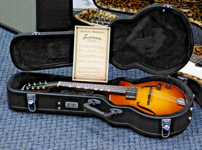 2024 Eastman Guitars ER-M Chambered Electric Mandolin w/ Case! Goldburst! NICE!