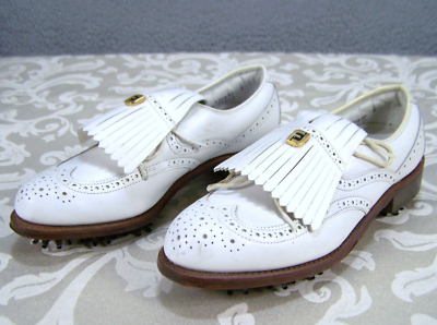 Foot Joy Golf Shoes Womens 5 1 5 AA Classic Designer Golfing Golf Ladies Vintage