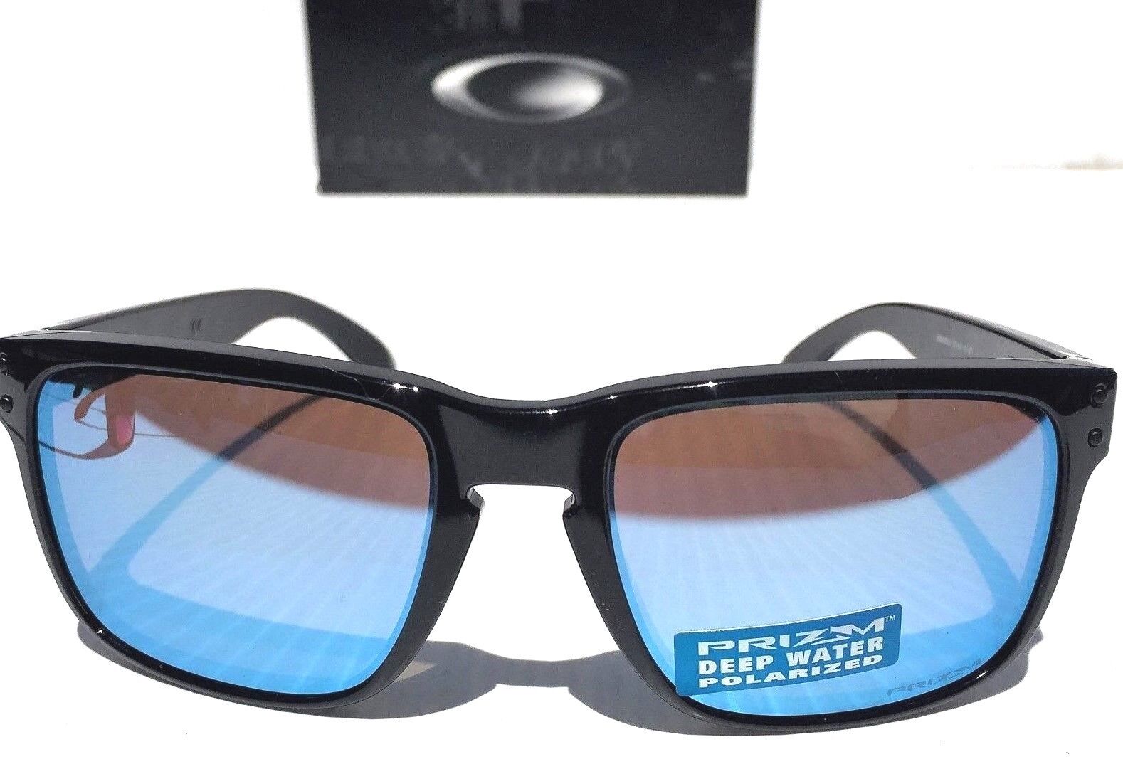 NEW* Oakley HOLBROOK Black w Deep Water Blue POLARIZED PRIZM NEW* Oakley HOLBROOK Black w Deep Water Blue POLARIZED PRIZM