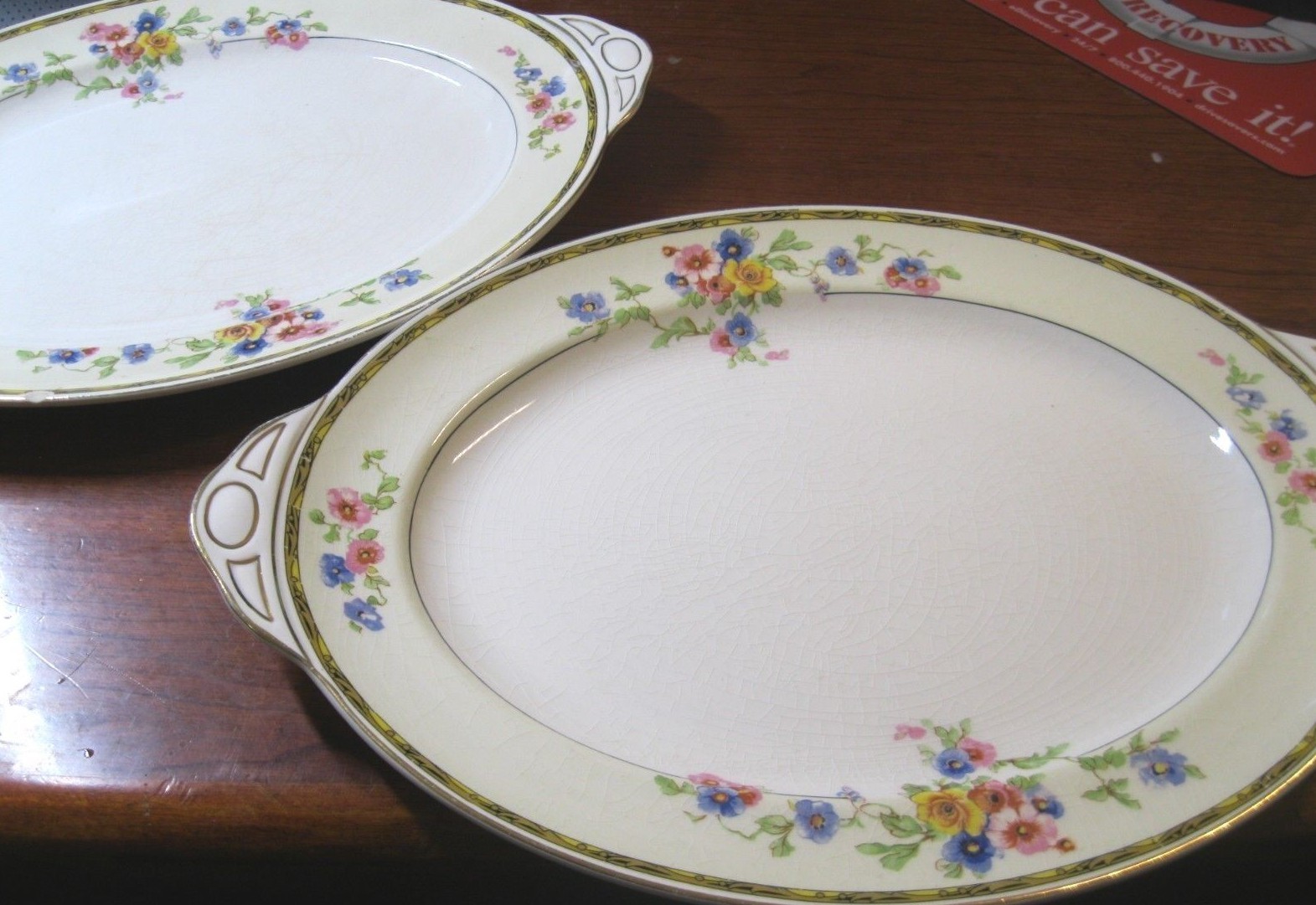 LOT 2 JOHNSON BROS ENGLAND PAREEK LARGE OVAL SERVING PLATTER 14