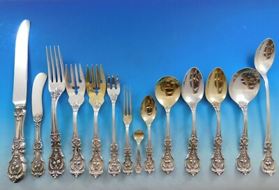 純銀　Reed & Barton Francis I ティースプーン2本 Francis I by Reed & Barton Sterling Silver Flatware Set for