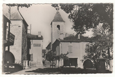 CPSM 47 - TOURNON-d'AGENAIS : LA PLACE (LOT-et-GARONNE) ÉCRITE - FORMAT CPA