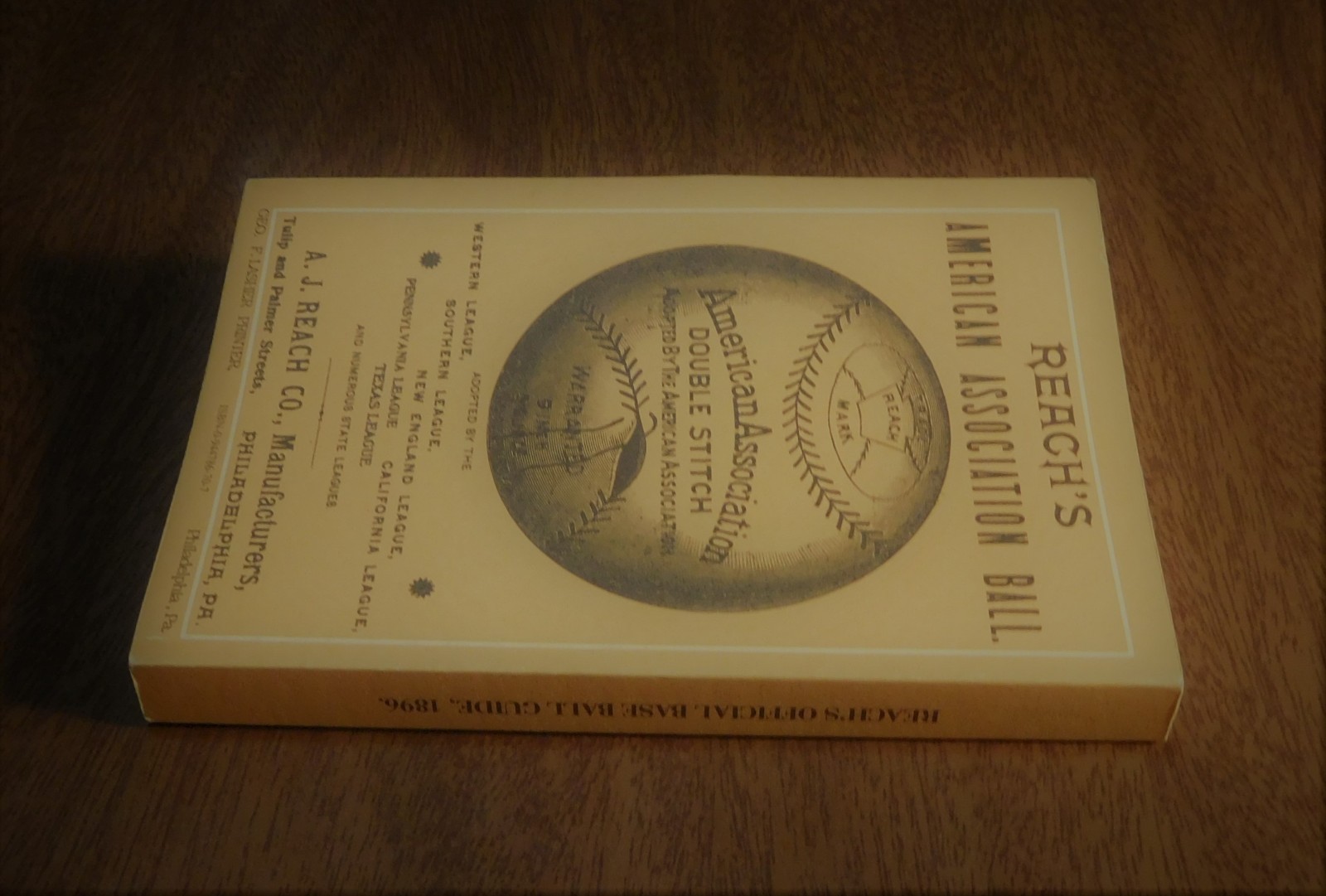 1990 Reprint Reproduction - Reach's A.J. Reach 1896 Official Baseball Guide