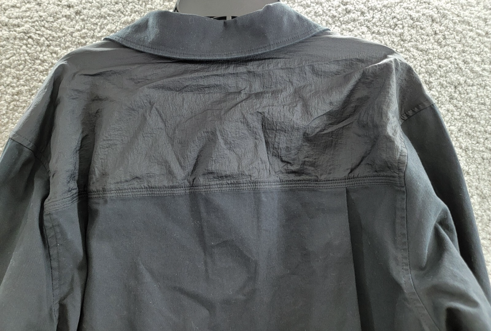 Bass Outdoor Relaxed Fit Stretch Worker Shirt Jacket Men's S Black Beauty L/S - Picture 14 of 19