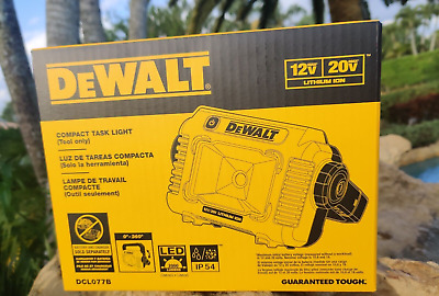 Brand New DeWalt 12v - 20v Max Compact LED Task Light DCL077B 2000 LU