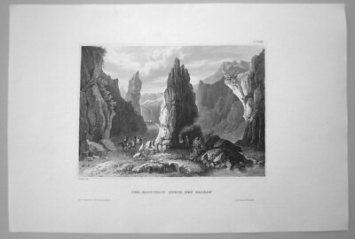 1843 Meyer print SHIPKA PASS, BALKAN MOUNTAINS, BULGARIA, #48