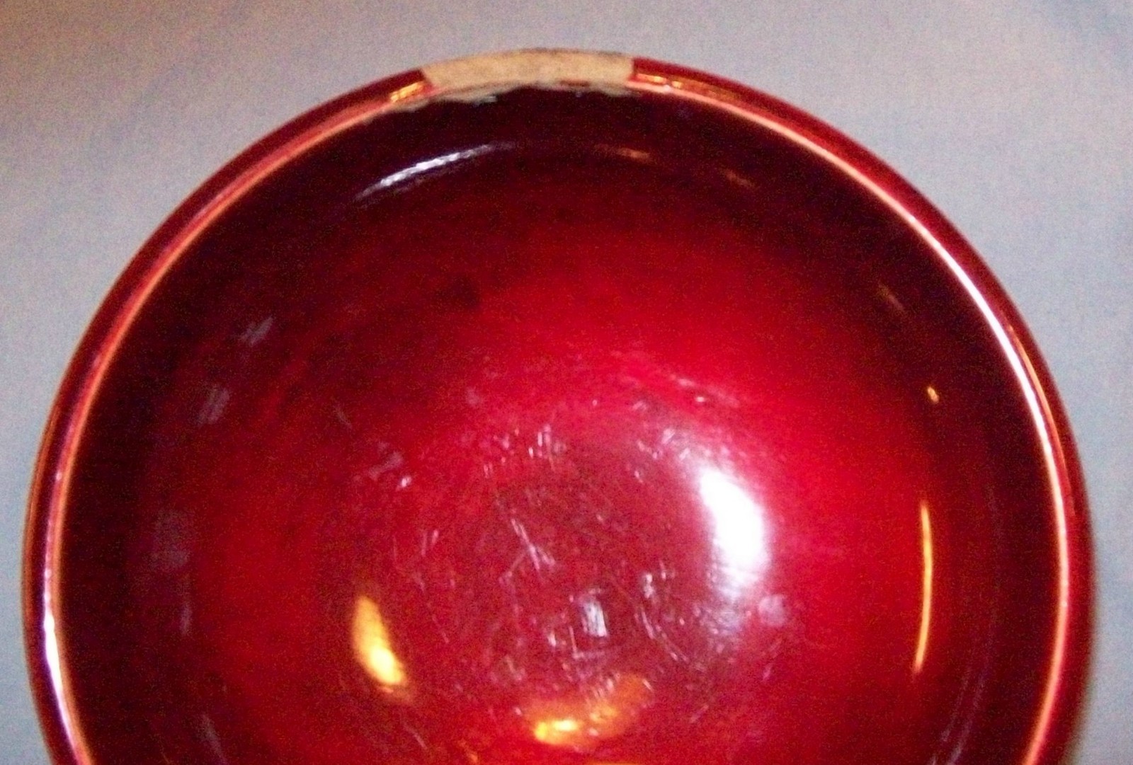 Japanese Lacquer Ware Bowl Vtg 5 pc Set Red Wooden