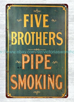 Five Brothers Pipe Tobacco metal tin sign decorative tin wall hangings
