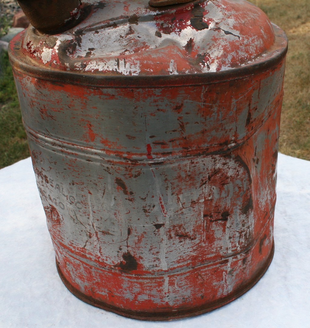 Vintage Protectoseal Gas Can Underwriters Laboratories No b 93675 Brass Tag Cast