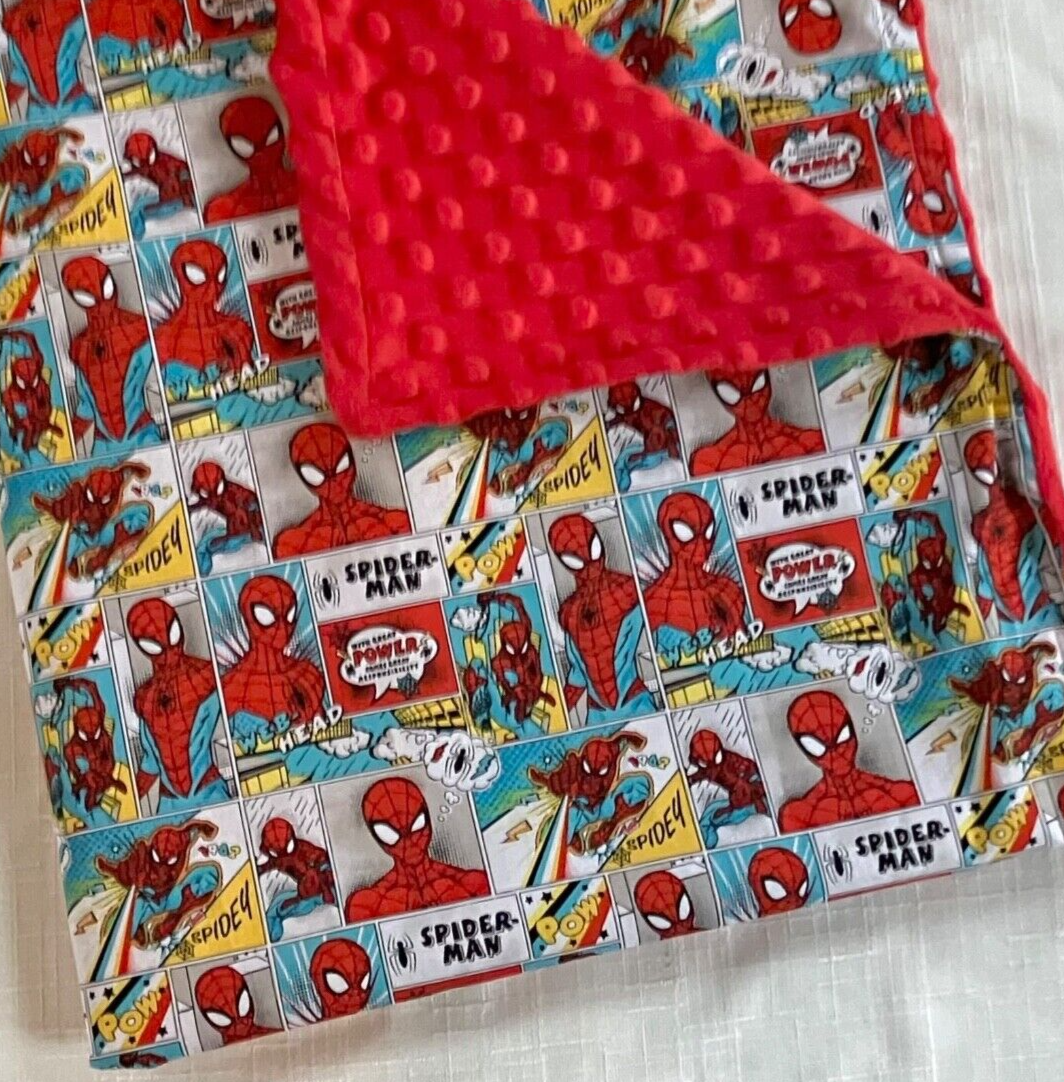 Spiderman Minky Shower Present Avengers Superhero Spider Man