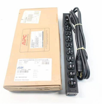 APC AP9564  Basic Rack 2.4kVA PDU, 10 Outlets, 120V AC, 1U Rack-mount