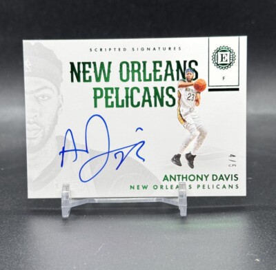 2017-18 Anthony Davis Panini Encased Scripted Signatures Emerald Auto 4/5 SSP