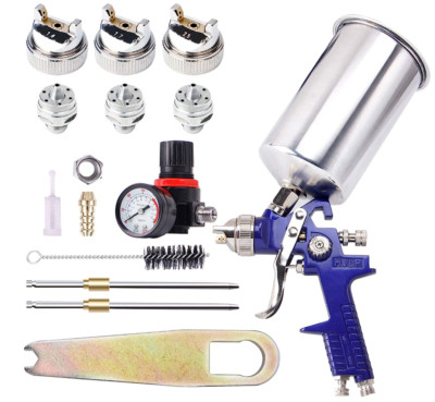 Profesional Pistola De Pintura HVLP Automotriz Para Casa Autos 1.4mm 1.7mm 2.5mm