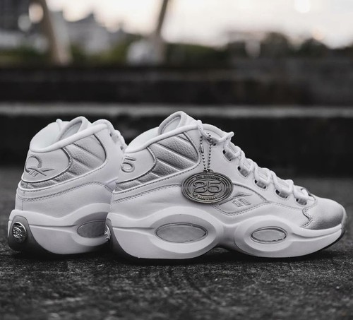 

Кроссовки для баскетбола Reebok Question Mid 25th Anniversary (мужские, размер 9) № 563, Белый, Reebok Question