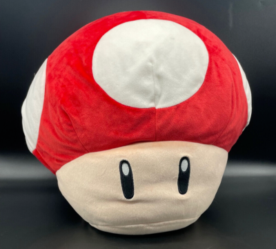 Official Nintendo Super Mario Bros.Mario Kart GIANT Mushroom Plush Tomy 12 inch