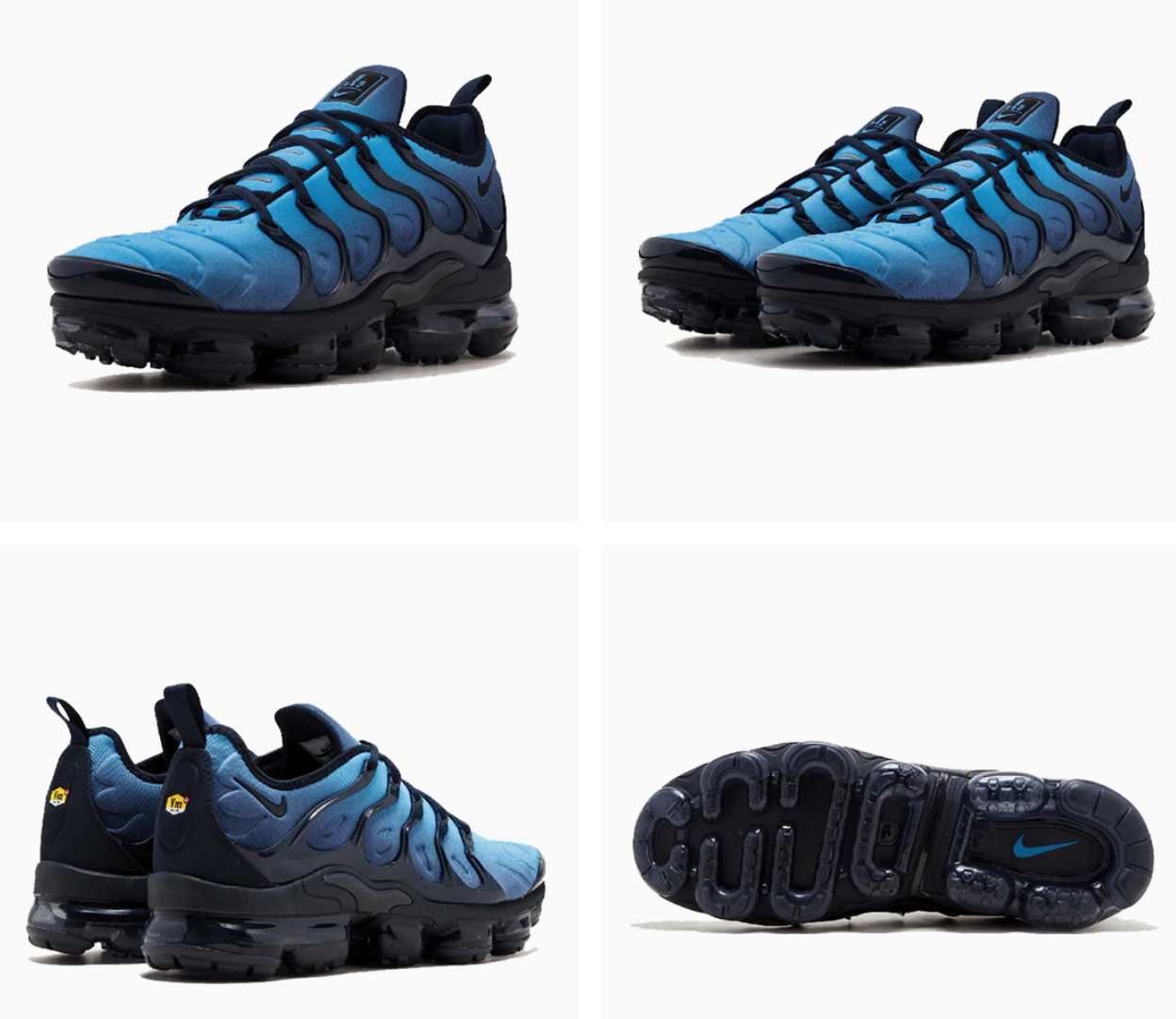 靴 NIKE AIRMAX VAPORMAX PLUS NEW Men's Nike Original Air VAPORMAX PLUS Shoes Blue Black