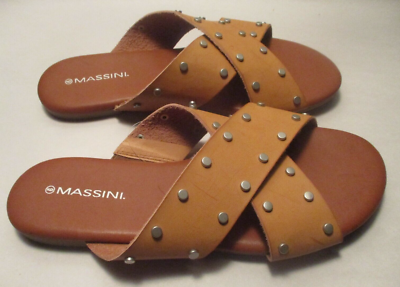 studded criss cross sandals