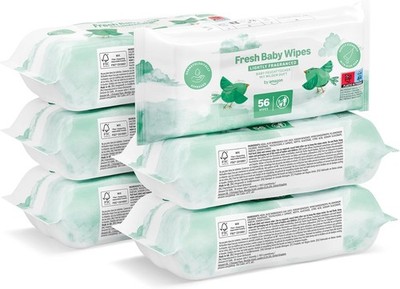 Baby Wipes 18 Pack 56 Each Total 1008 Wipes Soft Gentle Bulk Value UK