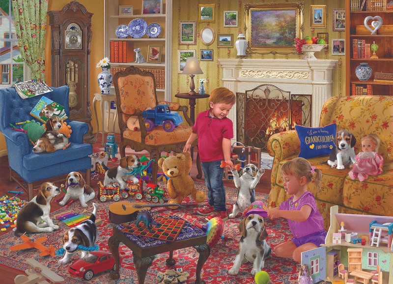 Puppy Playtime Dog Puzzle For Adults And Kids | 1000