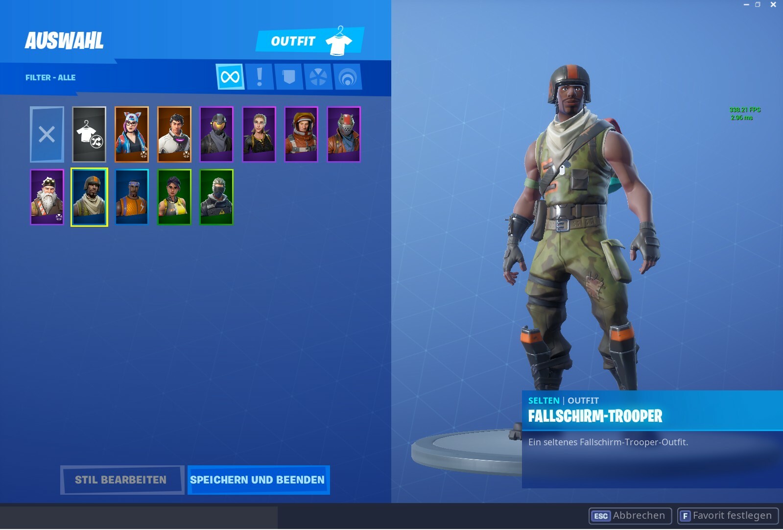 Fallschirm trooper fortnite gleiter