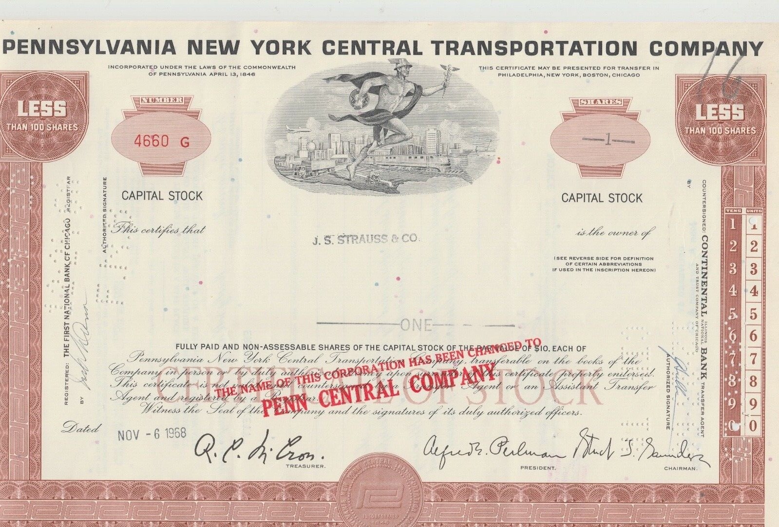 Stock Certificates 10 Total Railroads Air-Freight Banking Oil Food More