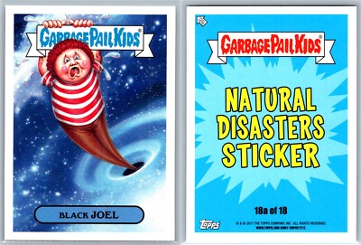 2017 Garbage Pail Kids Black JOEL GPK Series 1 Adam Geddon Card