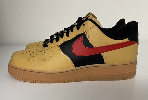 Nike Air Force 1 By You ID Gold Black Red Women's Sz 12/ Men
