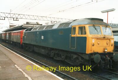 Railway Photo 6x4 Class 47 47185 BR Blue Speedlink Stratford Station c1988